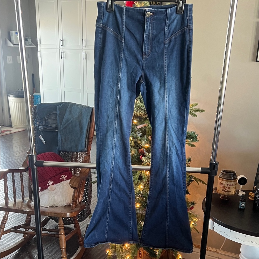 SO Dark Blue Flare Jeans